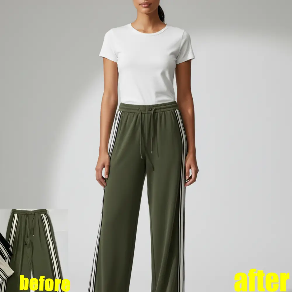 AI-enhanced clothing photo for Poshmark and Depop sellers